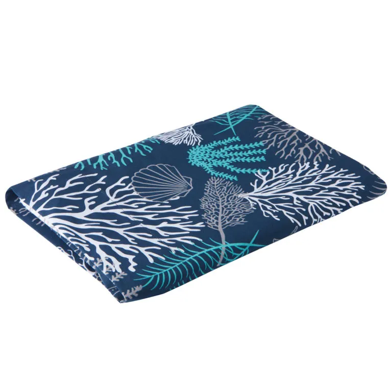 PLASTIFIED TABLECLOTH 155×130 COASTAL – BLUE