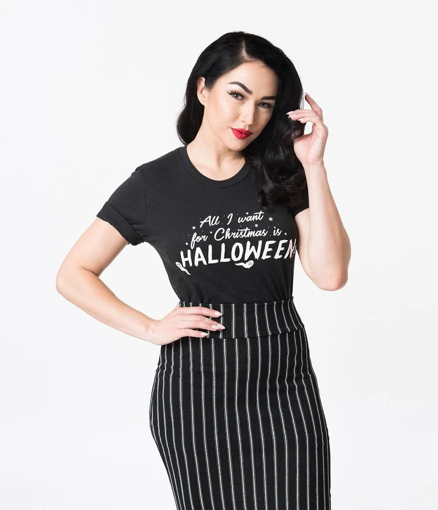 "All I Want For Christmas Is Halloween" Tee - Unisex Shirt