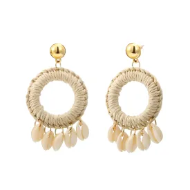 Raffia Beach Earrings