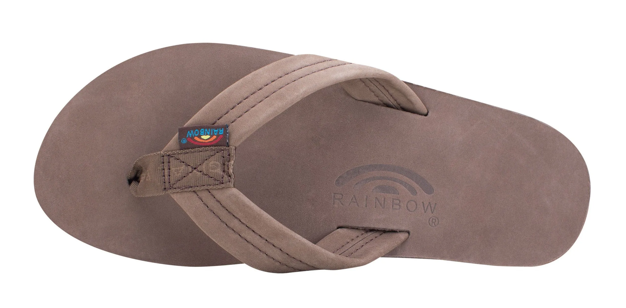 Rainbow Men's Single Layer Leather 1" Strap Sandals 2023