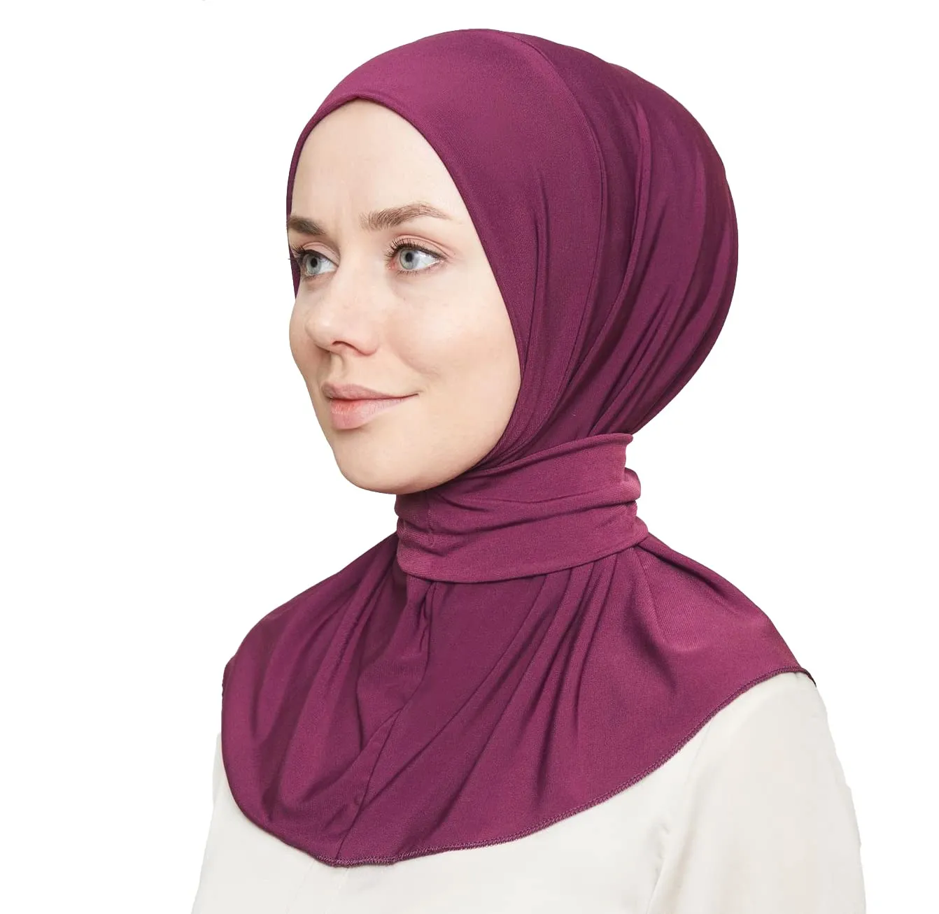 Ready To Go Instant Hijab for Ladies Girls Women With Tie Back Buttons Premium Quality Jersey Scarf