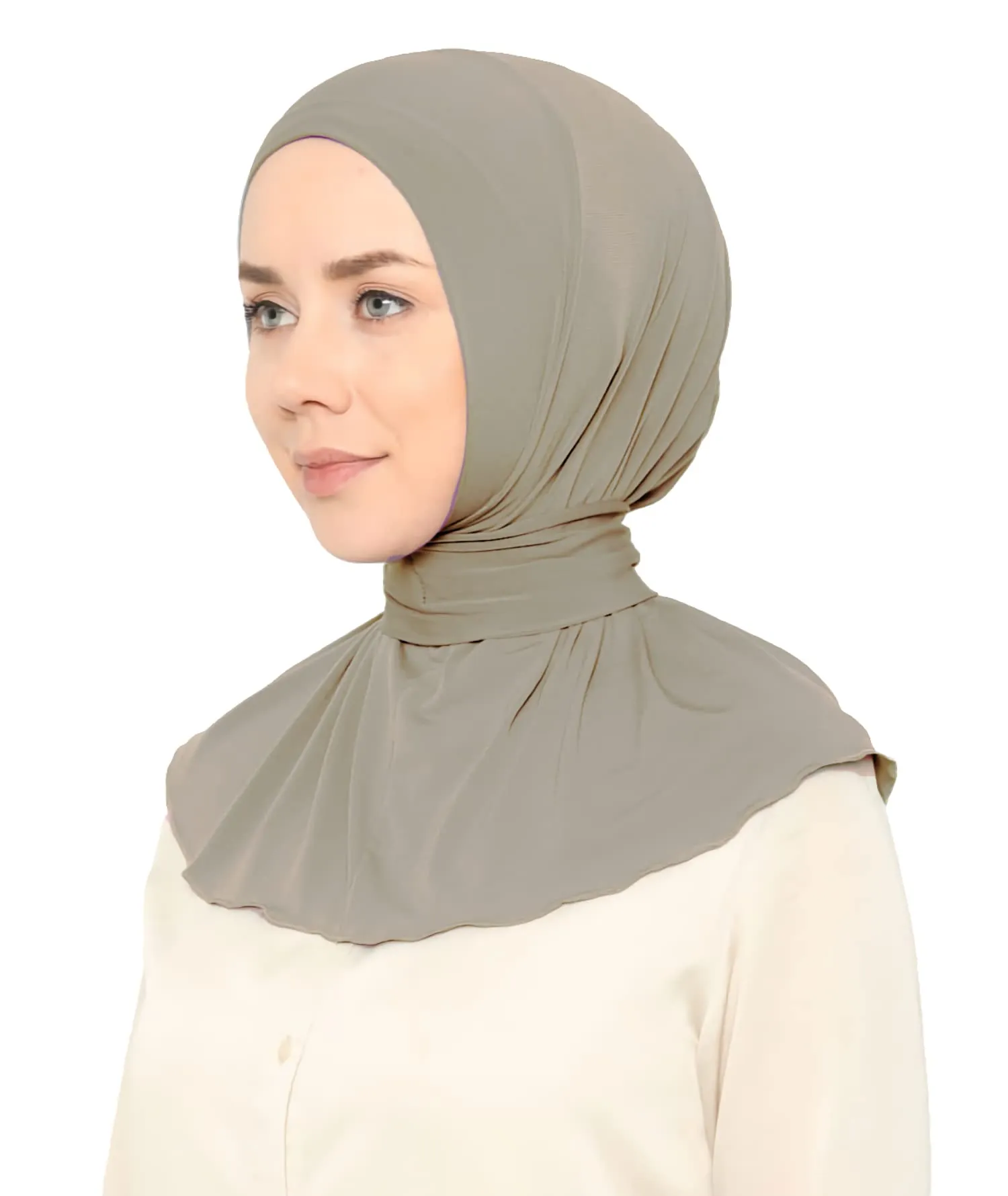 Ready To Go Instant Hijab for Ladies Girls Women With Tie Back Buttons Premium Quality Jersey Scarf