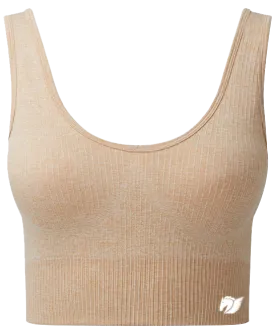 Ribbed Seamless Multi-Sport Bra - Nude Melange