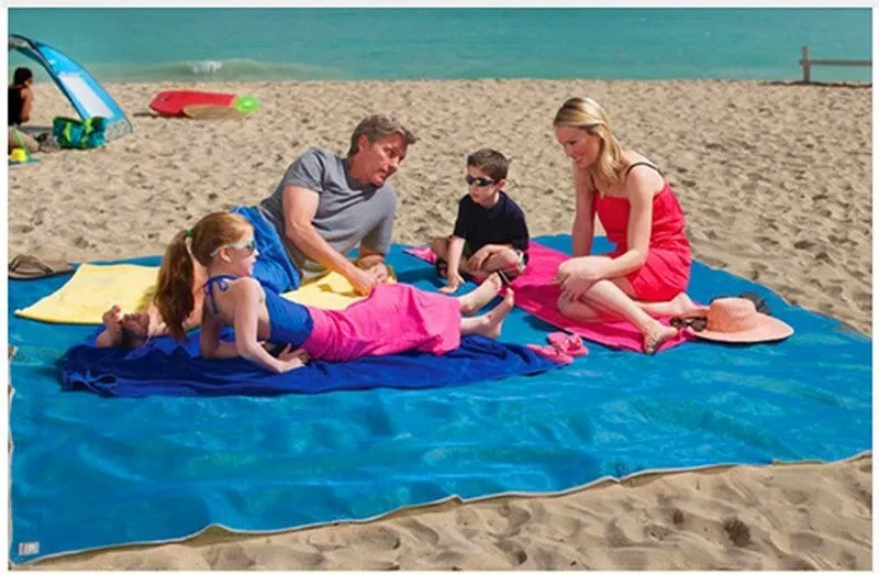 Sand Free Beach Mat Gripping Anti-Slip Surface 3 Sizes 3 Colors