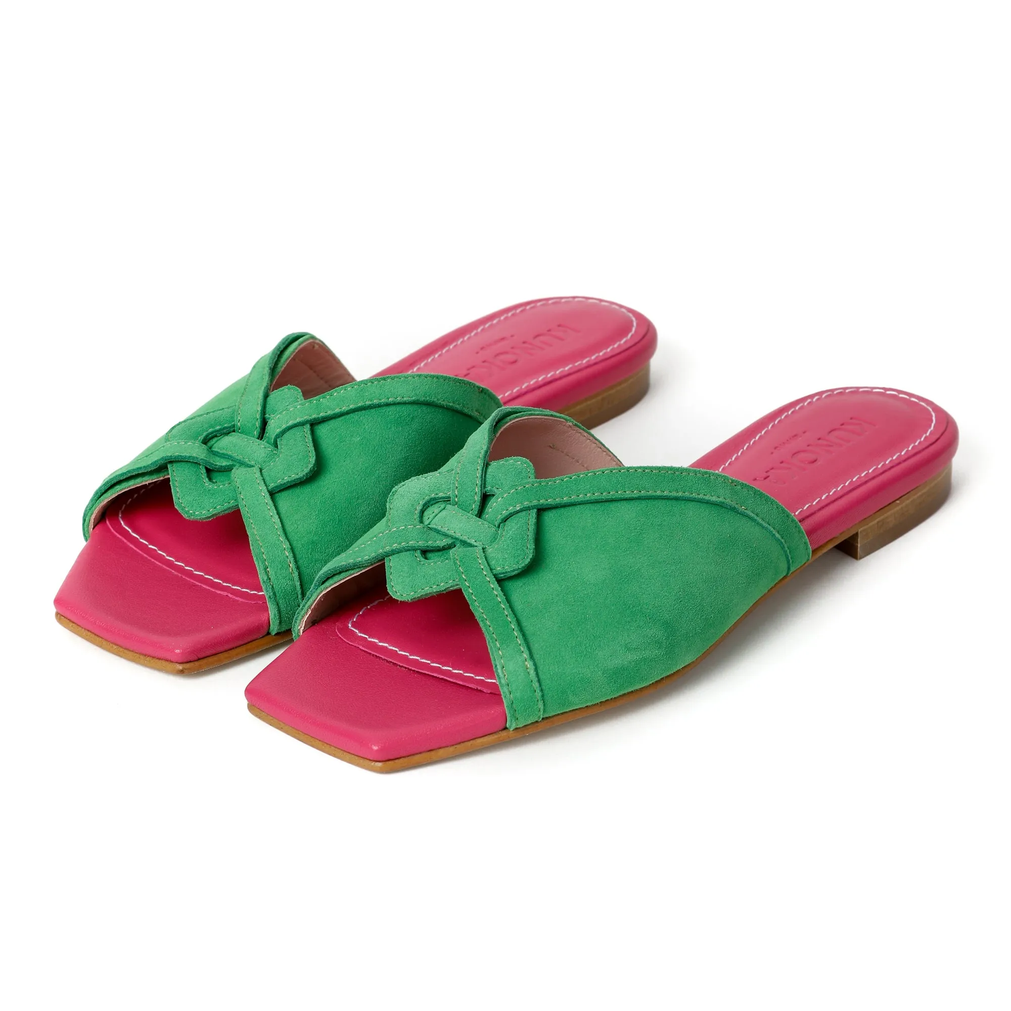 SANDRINE flat sandal - Dahlia