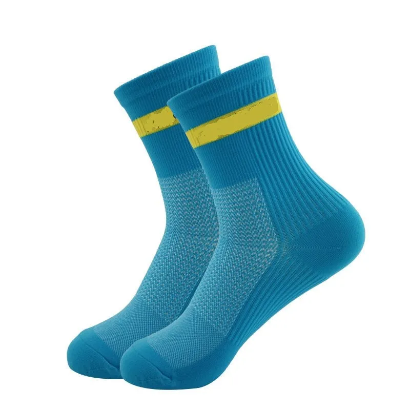 Sports Ankle Socks 80/20 Nylon Spandex Breathable Comfort in 4 Colors