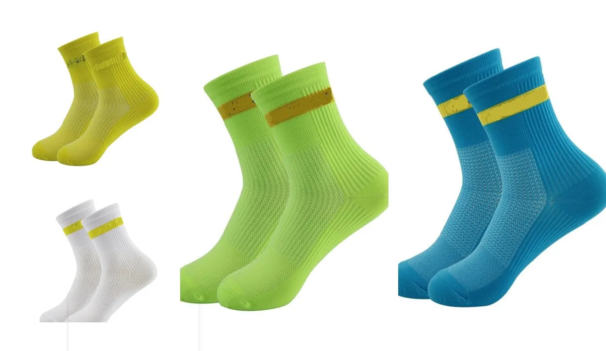 Sports Ankle Socks 80/20 Nylon Spandex Breathable Comfort in 4 Colors