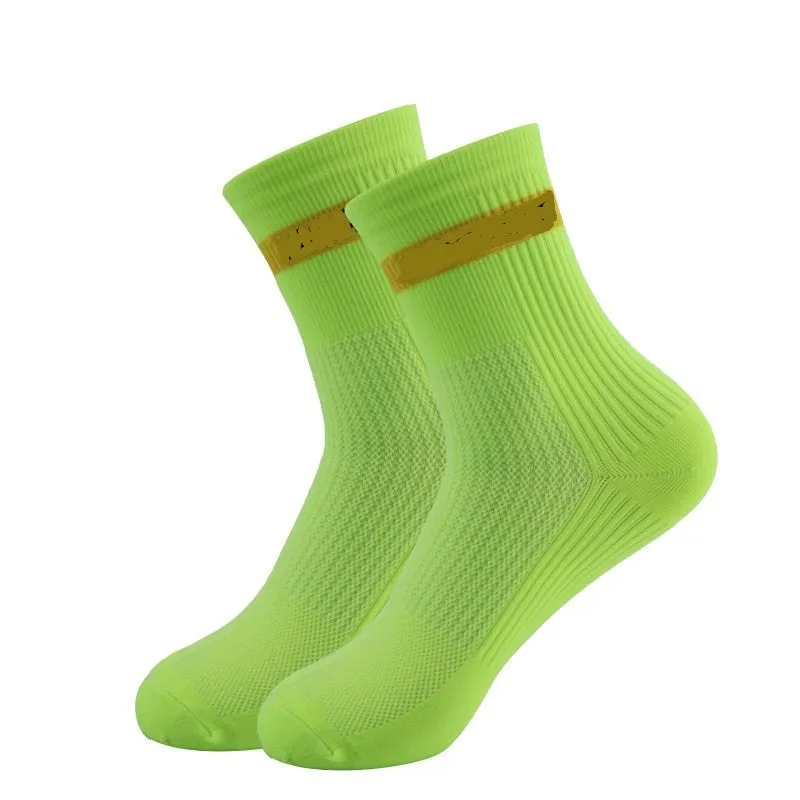 Sports Ankle Socks 80/20 Nylon Spandex Breathable Comfort in 4 Colors