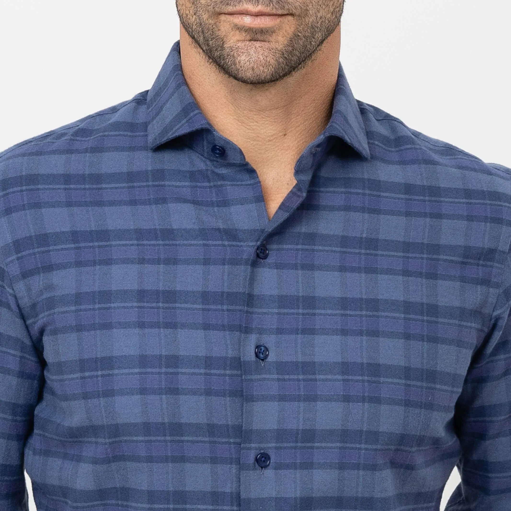 The Plum Thatcher Brushed Twill Custom Shirt