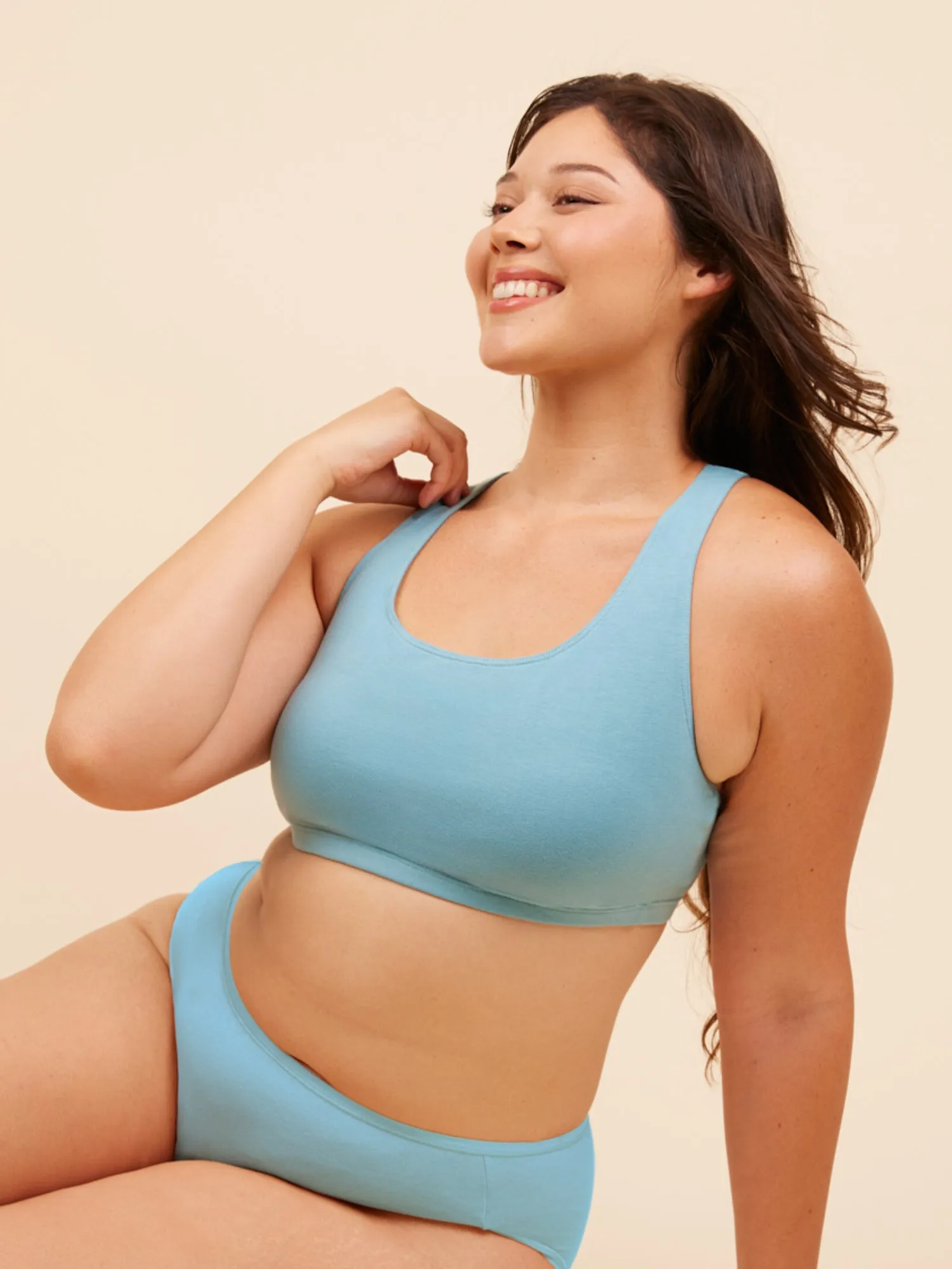 The Serena - Cotton Wirefree Sports Bra