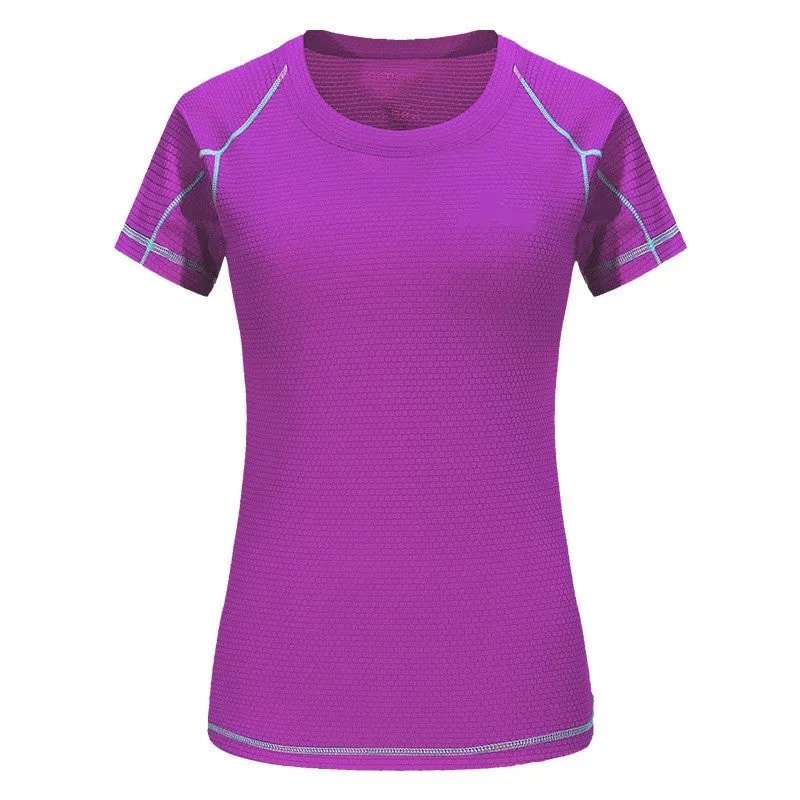 Womens Moisture Wicking Sports Shirt Breathable 5 Colors 6 Sizes