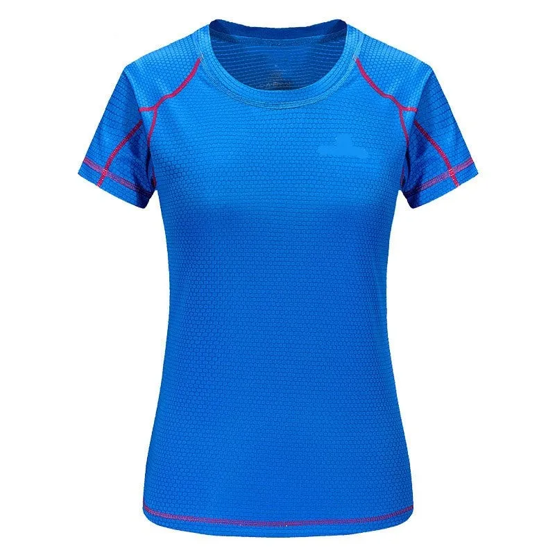 Womens Moisture Wicking Sports Shirt Breathable 5 Colors 6 Sizes