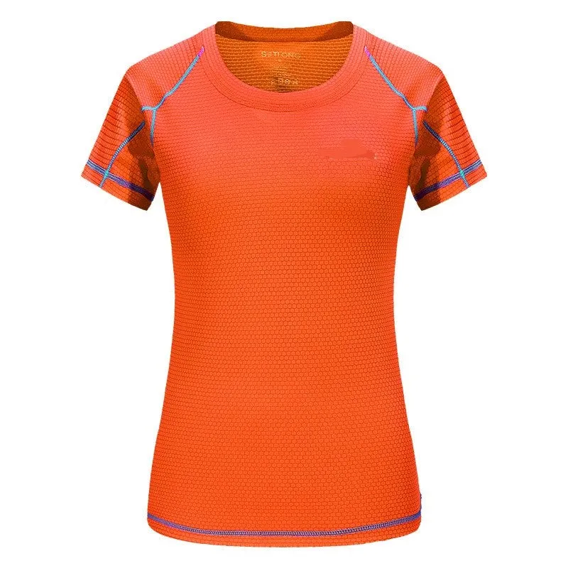 Womens Moisture Wicking Sports Shirt Breathable 5 Colors 6 Sizes